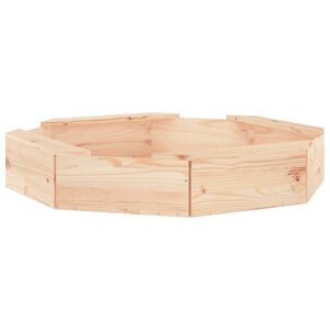 vidaXL Sandl&aring;da med s&auml;ten oktagon massiv furu