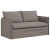vidaXL Soffa 2 pcs Taupe 196 x 82 x 85 cm tyg