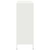 vidaXL H&ouml;gsk&aring;p vit 101,5x39x103,5 cm st&aring;l