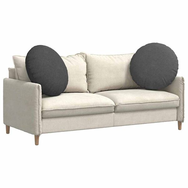 vidaXL Sittkuddar 2 pcs Mörkgrå Ø 60 cm Kordread tyg