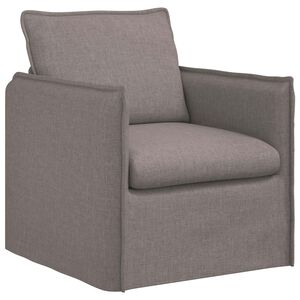 vidaXL Soffa Taupe 75 x 82 x 85 cm tyg