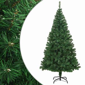 vidaXL Plastgran med tjocka grenar gr&ouml;n 240 cm PVC
