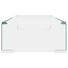 vidaXL TV-bord klarglas 60x25x11 cm