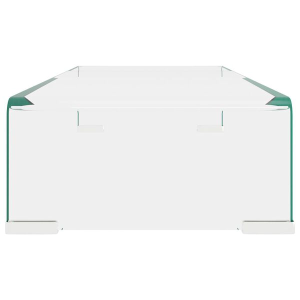 vidaXL TV-bord klarglas 60x25x11 cm
