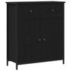 vidaXL Sideboard Svart Ek 70 x 30 x 80 cm Konstruerat tr&auml;