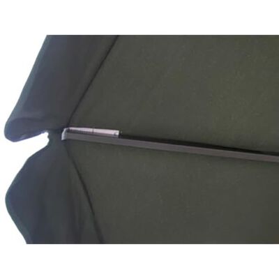 vidaXL Parasoll aluminium grön 500 cm