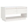 vidaXL Tv-b&auml;nk vit 74x34x40 cm massiv furu