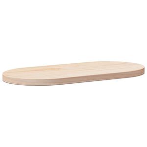 vidaXL Bordsskiva 60x30x2,5 cm massivt tr&auml; furu oval