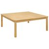 vidaXL Kaffeebord Ljus akacia 110 x 110 x 45 cm Massivt Akaciatr&auml;