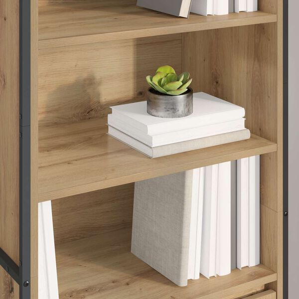 vidaXL H&ouml;ga Sk&aring;p 2 pcs Artisan Ek 60 x 36 x 200 cm Konstruerat tr&auml;