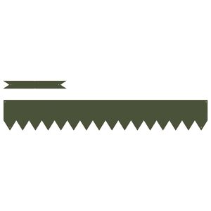 vidaXL Kant f&ouml;r gr&auml;smatta 10 pcs Olivgr&ouml;n 100 x 0,05 x 20 cm