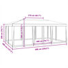vidaXL Partytält med 10 sidoväggar i nät 6x4 m HDPE grön