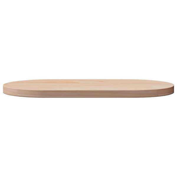 vidaXL Bordsskiva 70x35x2,5 cm massivt tr&auml; furu oval