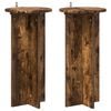 vidaXL V&auml;xtst&auml;ll 2 pcs R&ouml;kt ek 29,5 x 29,5 x 60 cm Konstruerat tr&auml;