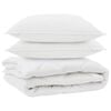 vidaXL All-s&auml;song Duvet med kudde 3 st Vit Mikrofiber