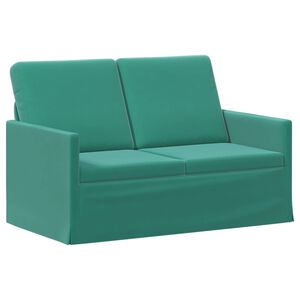 vidaXL Soffa f&ouml;r 2 personer Turkos 130 x 81 x 82 cm Sammet (V)