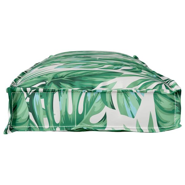 vidaXL Palldyna f&ouml;r b&auml;nk Bladm&ouml;nster 110 x 40 x 8 cm Oxford tyg