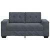vidaXL Loveseat soffa m&ouml;rkgr&aring; 120 cm sammet
