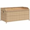 vidaXL F&ouml;rvaringsb&auml;nk beigemix 100x50x52 cm konstrotting massiv akacia