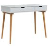 vidaxl Smyckebord FAUSKE Vit 100 x 50 x 78 cm