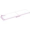 vidaXL V&auml;gghylla ljusbrun 200x50x(2-4) cm behandlad massiv ek