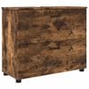 vidaXL Badrumssk&aring;p R&ouml;kt ek 76,5 x 35 x 64 cm Konstruerat tr&auml;, Metall
