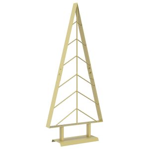 vidaXL Julgran i metall med fot KUOPIO 90 cm St&aring;l Guld