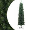 vidaXL Smal plastgran med fot gr&ouml;n 210 cm PVC