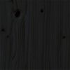 vidaXL S&auml;ngram svart massivt tr&auml; 150x200 cm