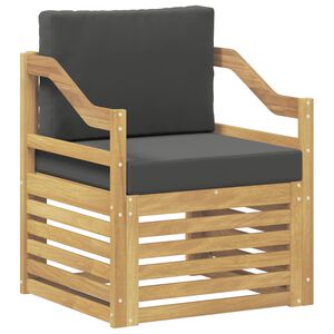 vidaXL Utomhussoffset Polyester Vit och antracit