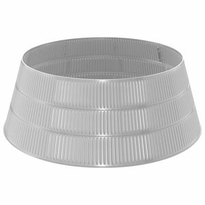 vidaXL Julf&aring;ll Kegelformad Silver &Oslash; 73 x 25,5 cm Plast