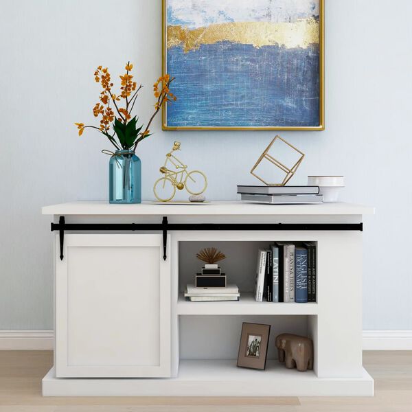 vidaXL Mini skjutd&ouml;rrsbeslag f&ouml;r sk&aring;p kolst&aring;l 152 cm