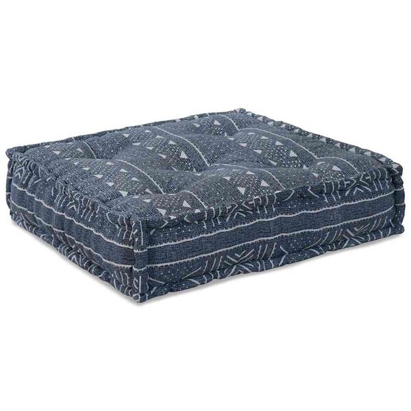 vidaXL Modulär soffa Indigo Tryck 70 x 70 x 36 cm tyg