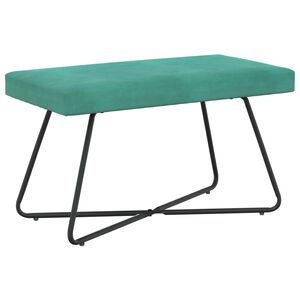 vidaXL b&auml;nk Turkos 80 x 40 x 45 cm Sammet