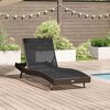 vidaXL Solstol Reclining Brun 70 x 197 x 82 cm Poly Rattan och Metall