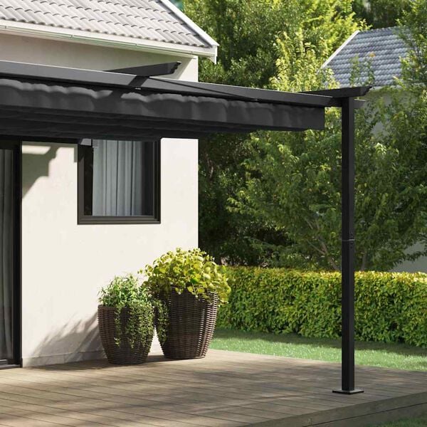 vidaXL Paviljong Antracit 400 x 300 x 200 cm Polyester
