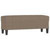 vidaXL B&auml;nk taupe 100x35x41 cm tyg