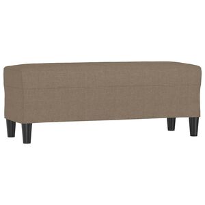 vidaXL B&auml;nk taupe 100x35x41 cm tyg