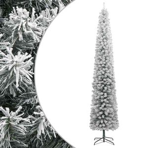 vidaXL Smal julgran med stativ och sn&ouml; 300 cm PVC