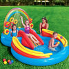 Intex Uppblåsbar pool Rainbow Ring Play Center 297x193x135 cm 57453NP