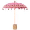 vidaXL Balinesiskt paraply med bas Rosa &Oslash; 210-220 cm