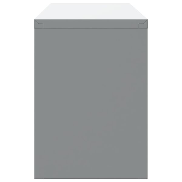 vidaXL Arbetskabinett med l&aring;da med l&aring;s 10 pcs Svart 200 x 55 x 200 cm