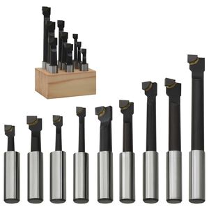 vidaXL Svarvst&aring;l 9 st 12 mm med tr&auml;bas
