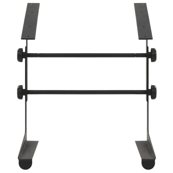 vidaXL Laptopställ svart 30,5x28x(24,5-37,5) cm stål