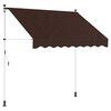 vidaXL Manuell Utdragbar Markis Brun 250 cm