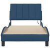 vidaXL Bed Frame without Mattress "Hanko" Blue 90x200cm Fabric