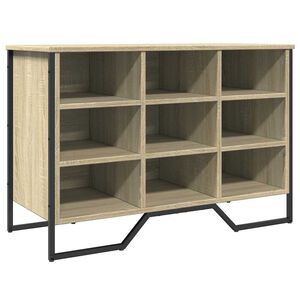 vidaXL Skosk&aring;p sonoma-ek 90x38x61,5 cm konstruerat tr&auml;
