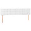 vidaXL S&auml;nggavlar vit 200x5x78/88 cm konstl&auml;der