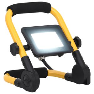 vidaXL Str&aring;lkastare med handtag 20 W LED kallvit