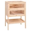vidaXL Hamsterbur 55x40x80 cm massivt tr&auml; gran